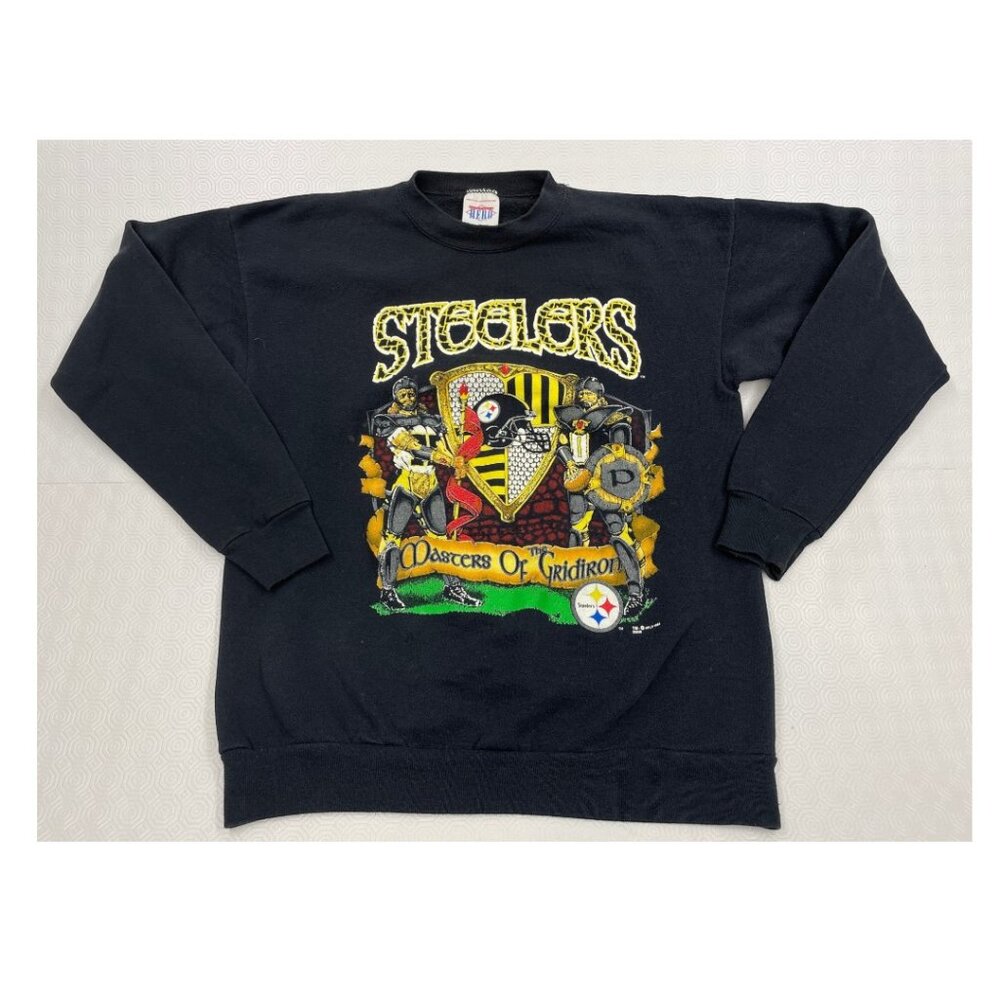 Pittsburgh Steelers 1991 Masters Of Gridiron Vintage Shirt Sweatshirt Men's L